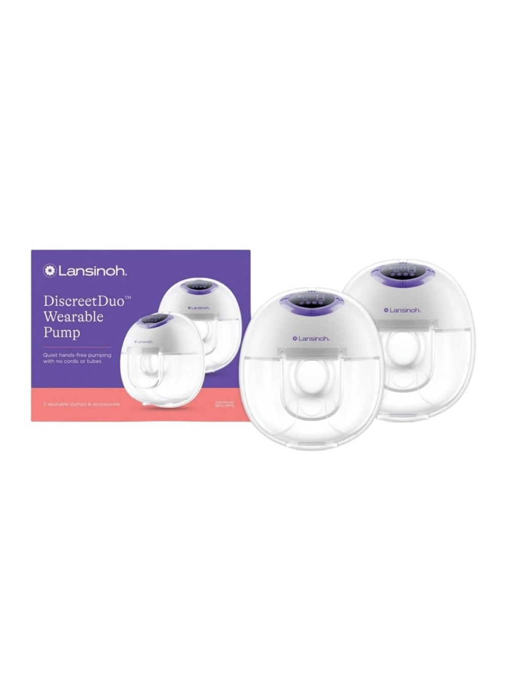 🌟NIB🌟 Lansinoh Discreet Duo Wearable Double Electric Pump Quiet Hands Free